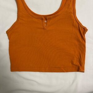 Wild Fable Orange Crop Top Tank Top, XS